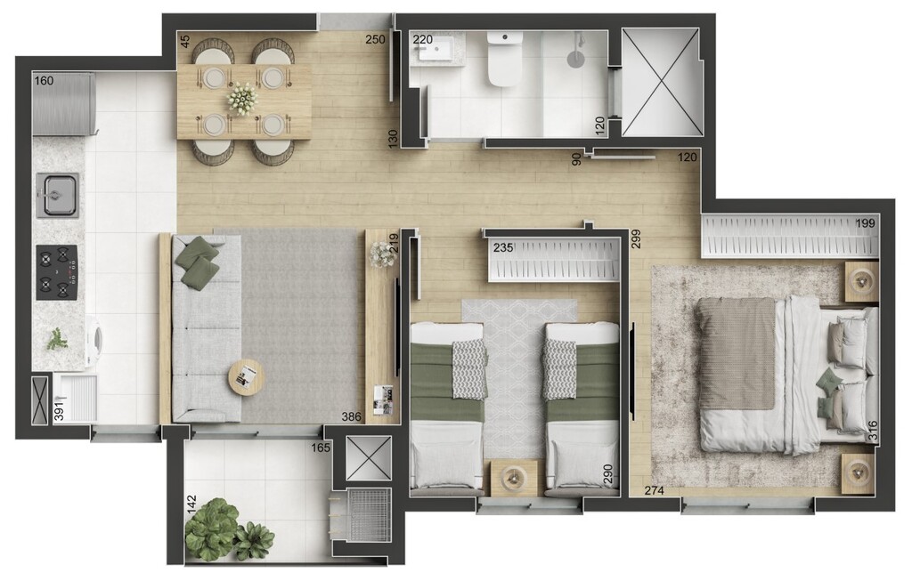 Apartamento à venda com 3 quartos, 54m² - Foto 23