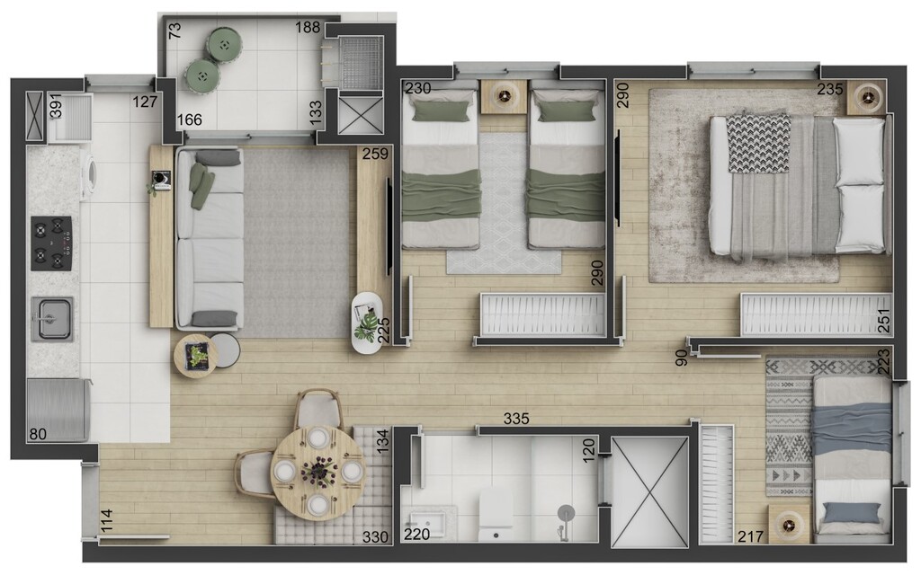 Apartamento à venda com 3 quartos, 54m² - Foto 25