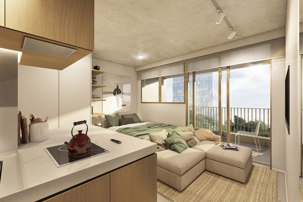 Studio à venda em São Paulo, Cerqueira César, com 1 quarto, 30,7m² - Renaldo Moura