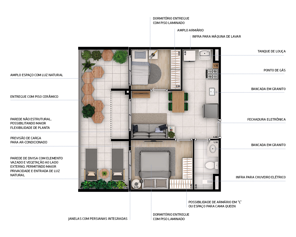 Apartamento à venda com 2 quartos, 36m² - Foto 17