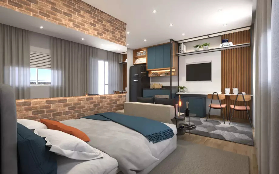 Apartamento à venda em São Paulo, Pinheiros, com 1 quarto, 31,22m² - Renaldo Moura