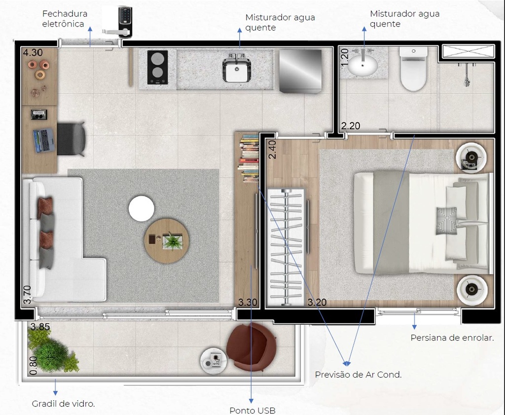 Apartamento, 1 quarto, 31 m² - Foto 15