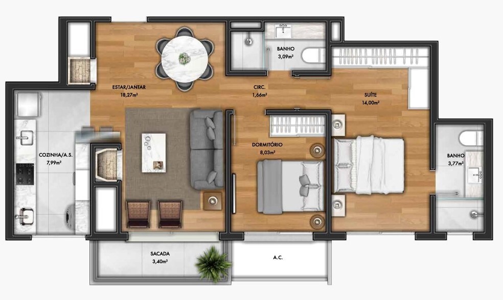 Apartamento, 2 quartos, 87 m² - Foto 13