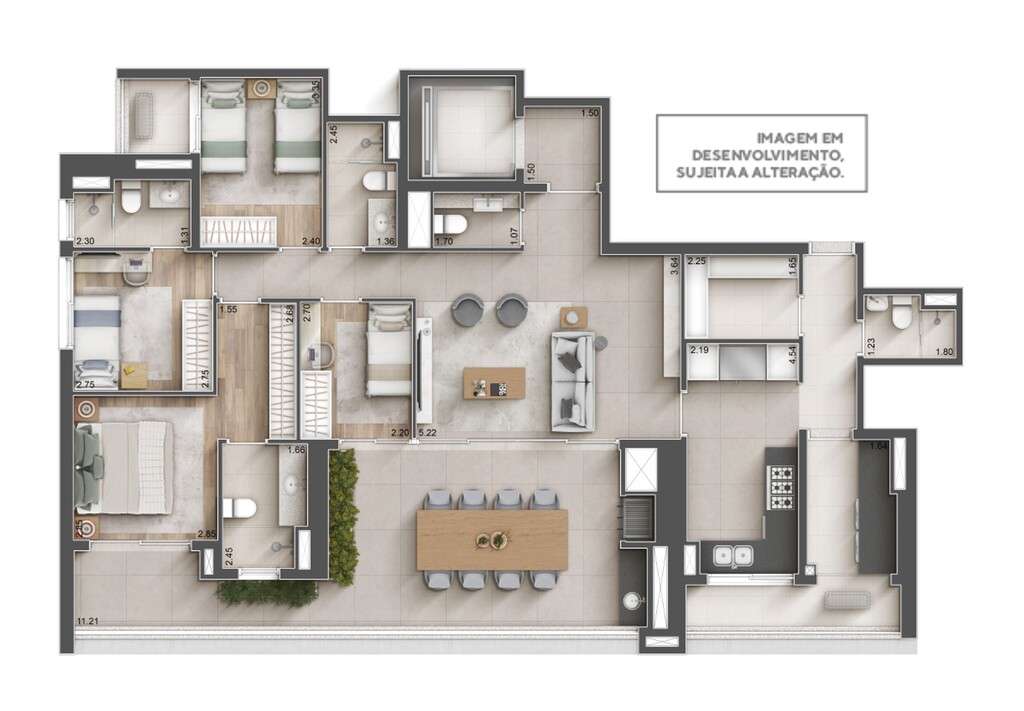 Apartamento, 4 quartos, 157 m² - Foto 16