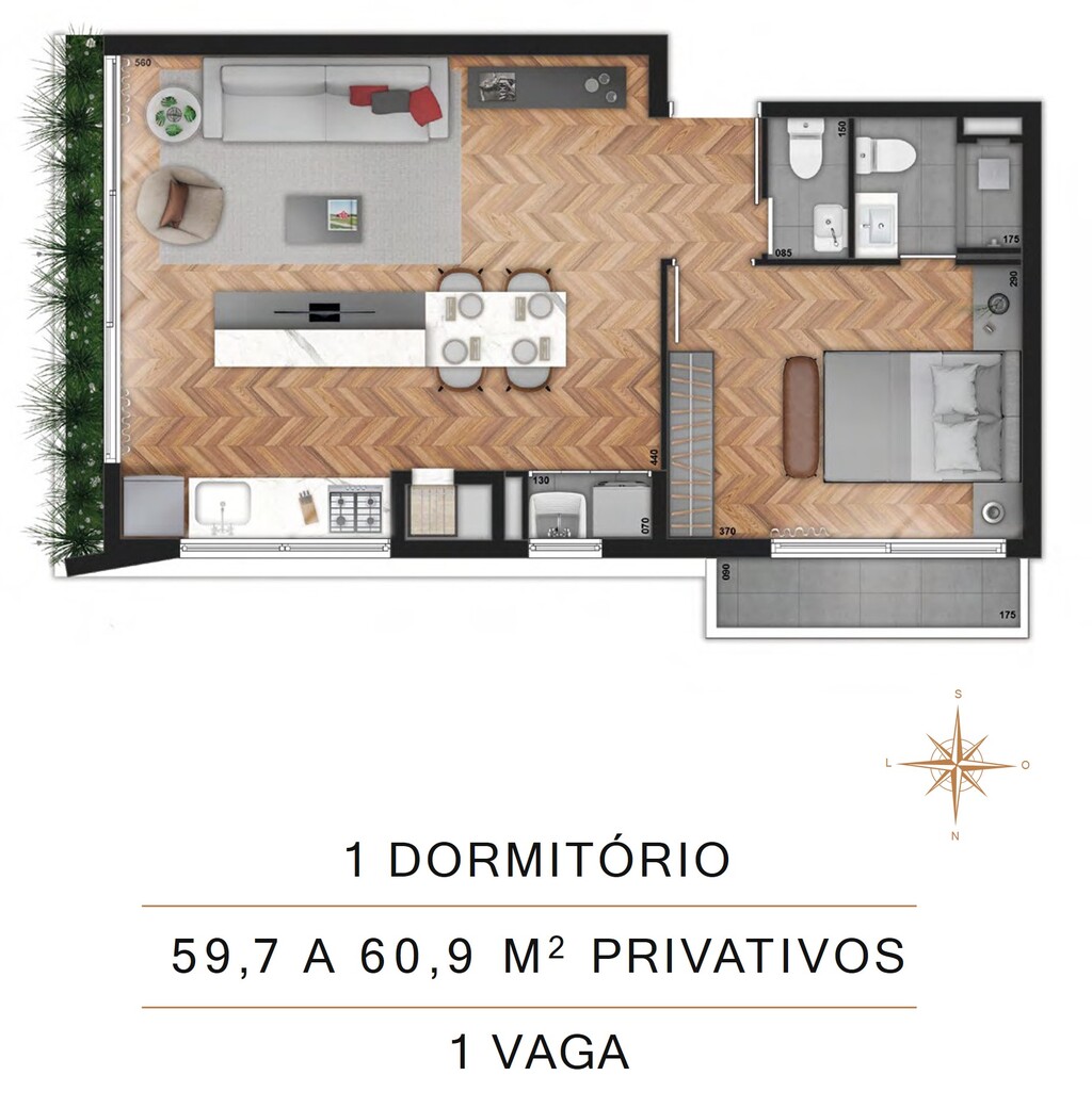 Apartamento, 1 quarto, 98 m² - Foto 12