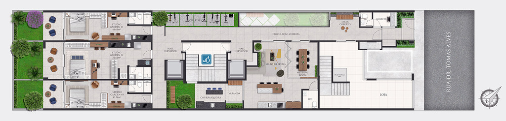 Apartamento, 1 quarto, 46 m² - Foto 20