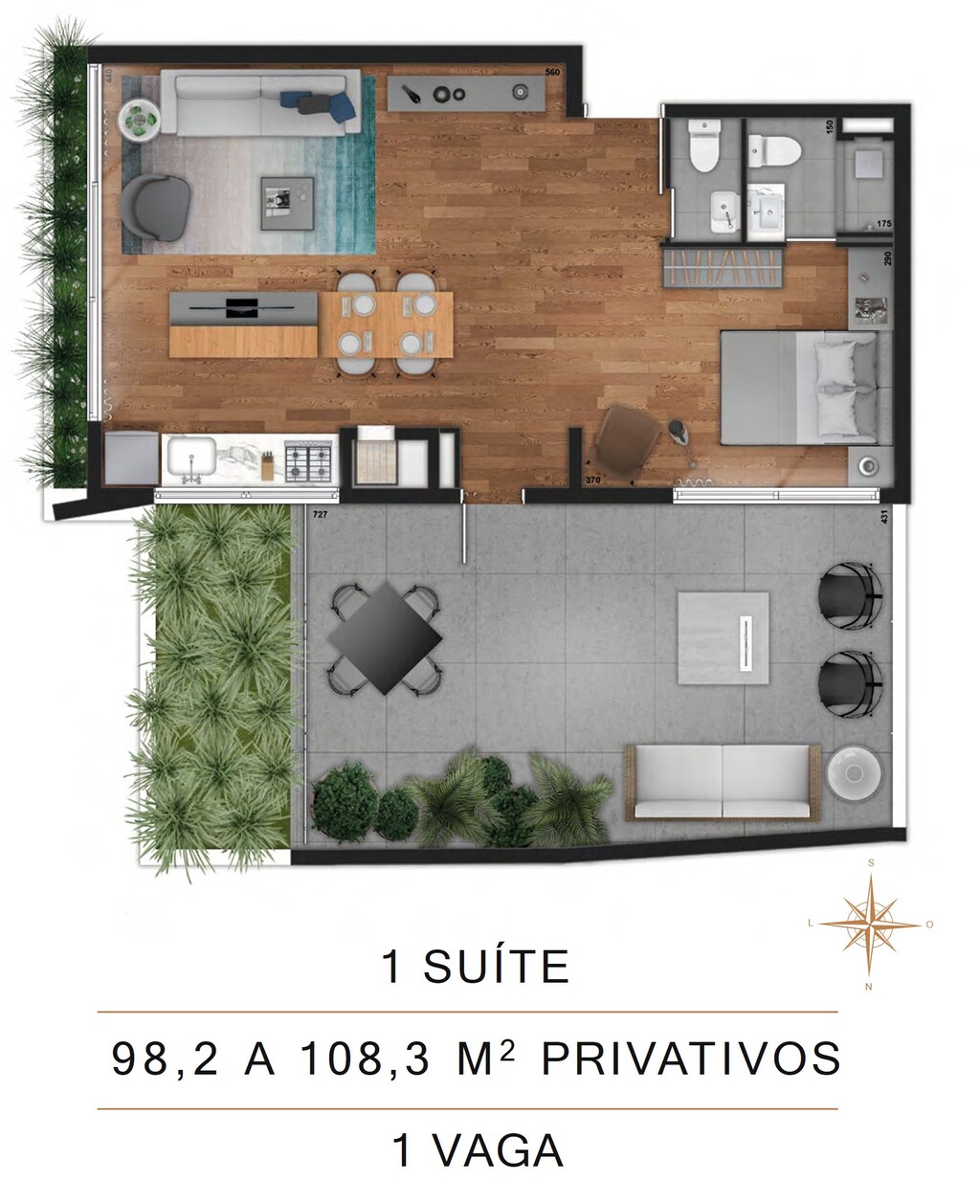 Apartamento, 1 quarto, 98 m² - Foto 14