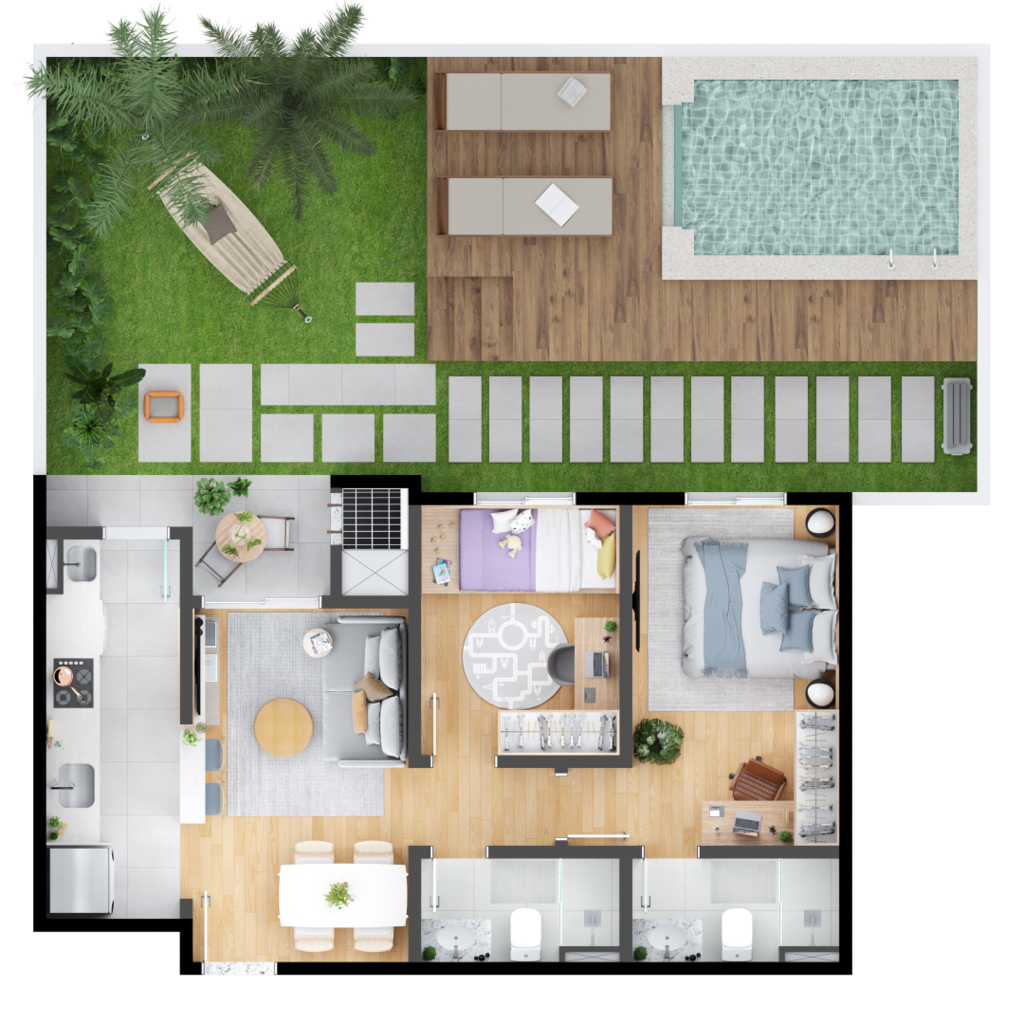 Apartamento, 2 quartos, 52 m² - Foto 28