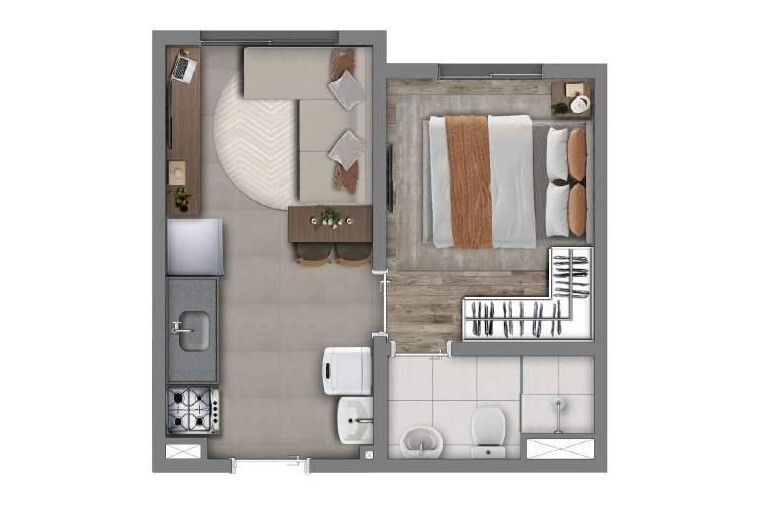 Apartamento à venda com 2 quartos, 31m² - Foto 17