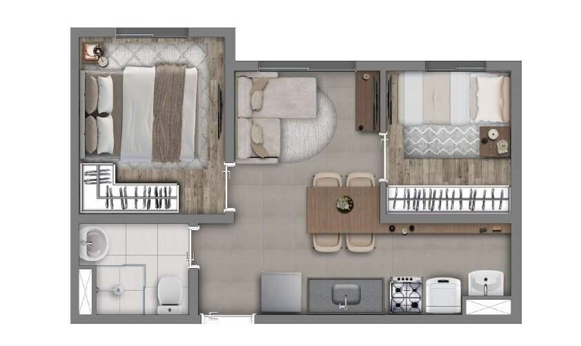 Apartamento à venda com 2 quartos, 31m² - Foto 19