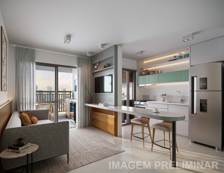 Apartamento à venda em São Paulo, Chácara Inglesa, com 1 quarto, 26m² - Renaldo Moura