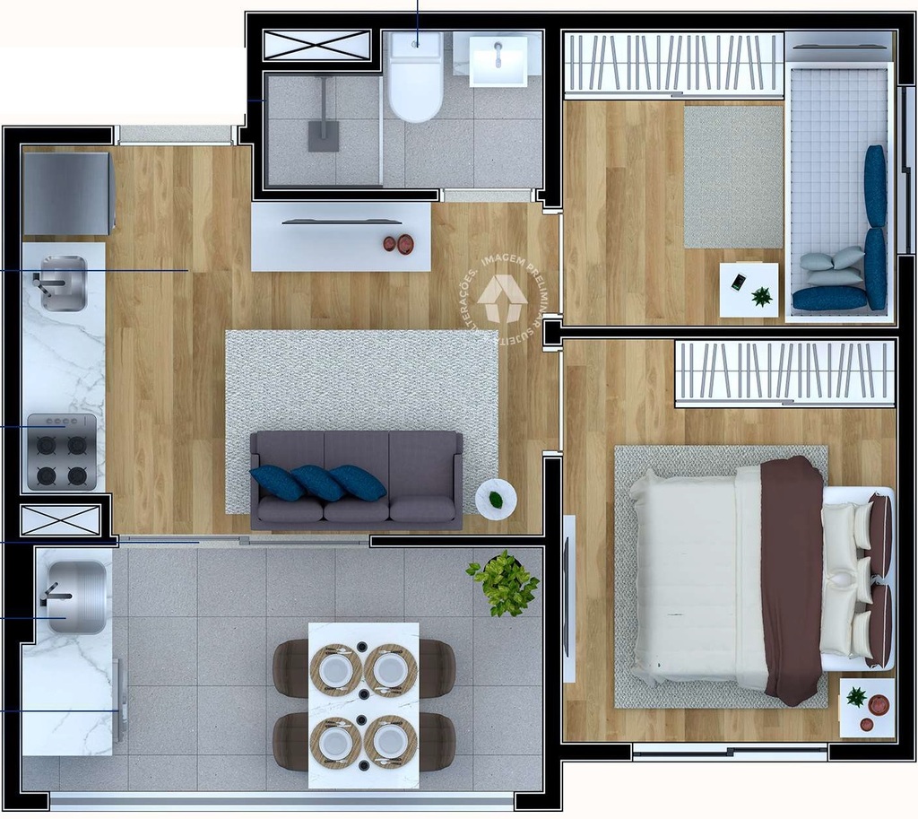 Apartamento, 1 quarto, 16 m² - Foto 16