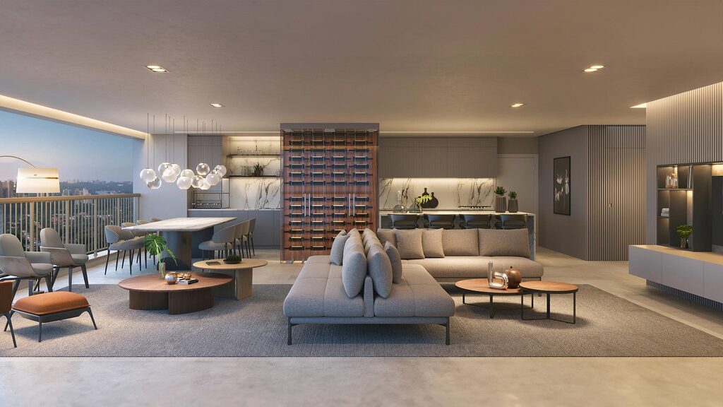 Apartamento à venda em São Paulo, Alto de Pinheiros, com 3 quartos, 182,39m² - Imóveis Magamar