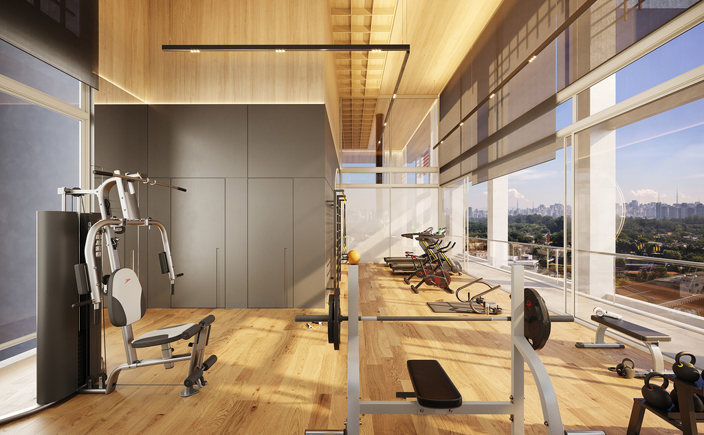 Apartamento à venda em São Paulo, Ibirapuera, com 1 quarto, 55,35m² - Renaldo Moura