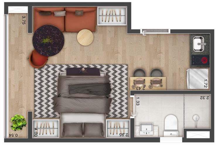 Apartamento, 1 quarto, 24 m² - Foto 20