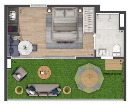 Apartamento, 1 quarto, 24 m² - Foto 17