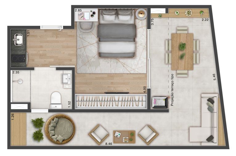 Apartamento, 1 quarto, 24 m² - Foto 19
