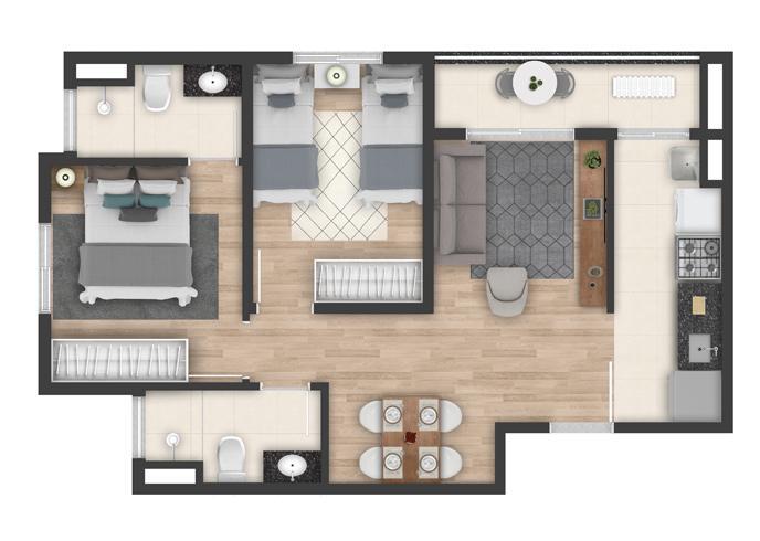 Apartamento, 2 quartos, 51 m² - Foto 31
