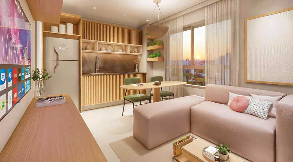 Apartamento à venda em São Paulo, Ibirapuera, com 1 quarto, 37,48m² - Renaldo Moura