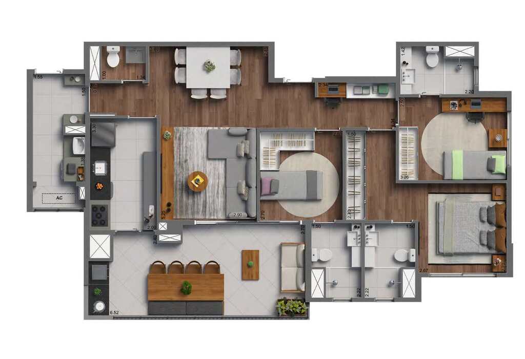 Apartamento, 2 quartos, 60 m² - Foto 46