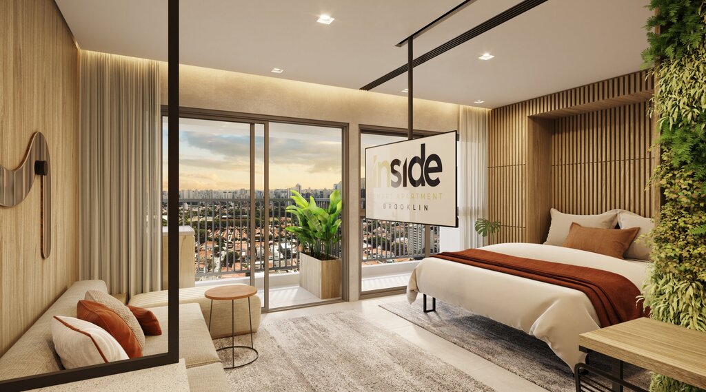 Studio à venda em São Paulo, Brooklin Paulista, com 1 quarto, 42m² - Renaldo Moura