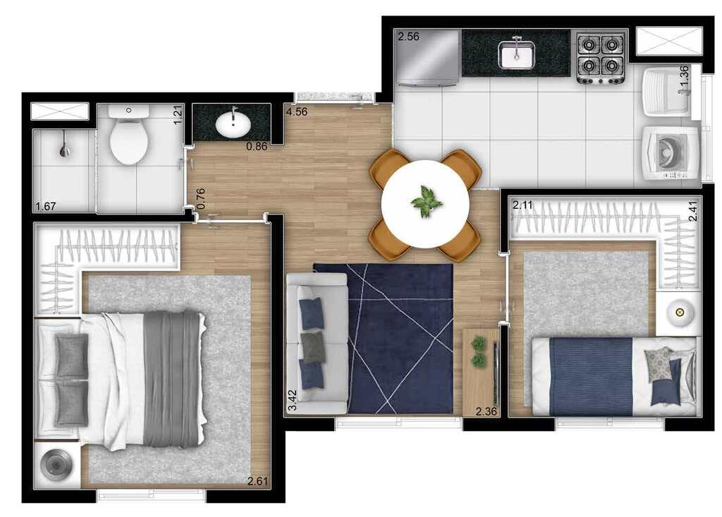 Apartamento à venda com 2 quartos, 32m² - Foto 13