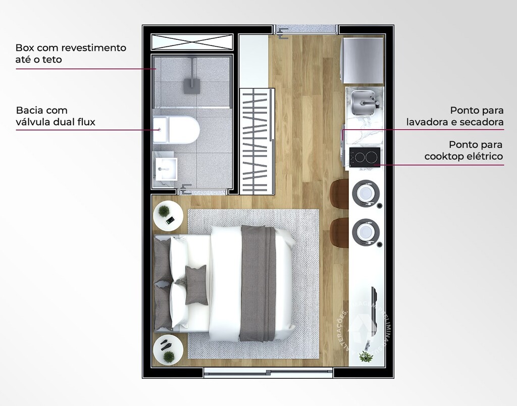 Apartamento, 1 quarto, 16 m² - Foto 38