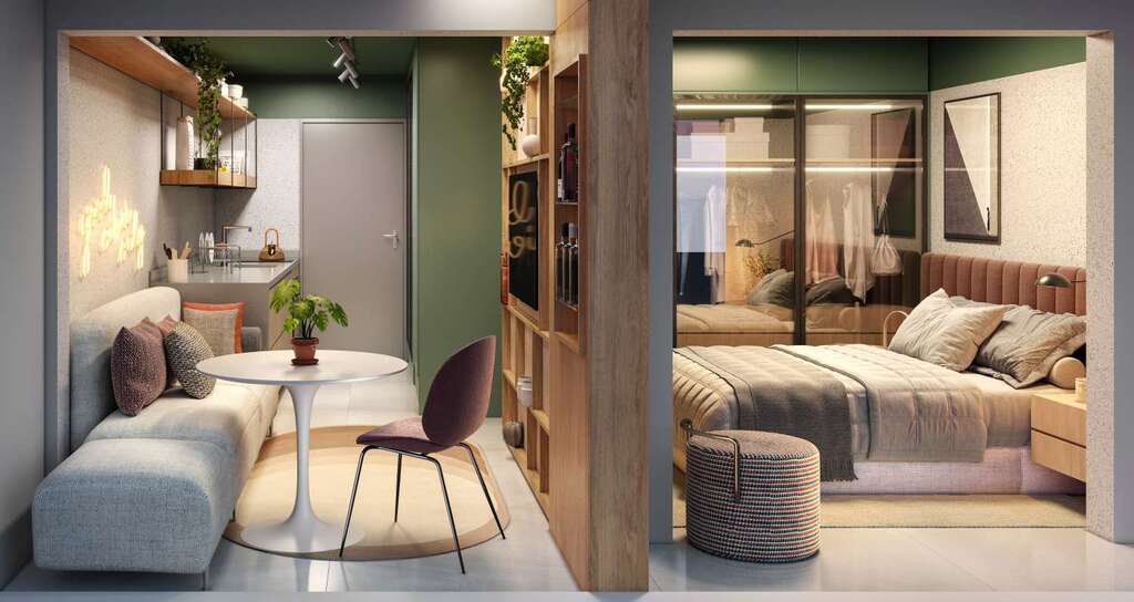 Studio à venda em São Paulo, Bela Vista, com 1 quarto, 24,77m² - Meu Apartamento