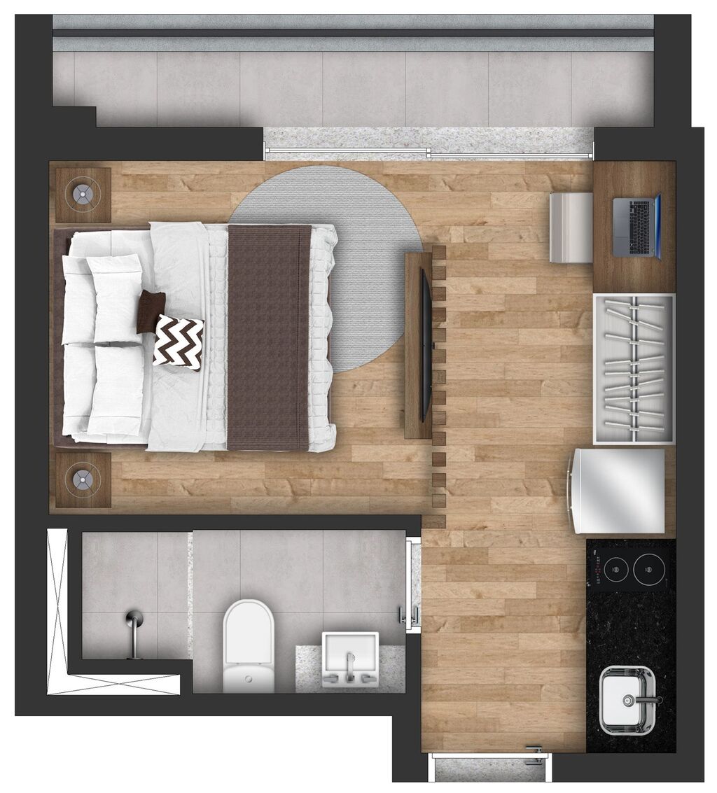 Apartamento, 1 quarto, 42 m² - Foto 15