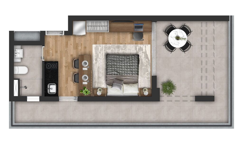 Apartamento, 1 quarto, 42 m² - Foto 19