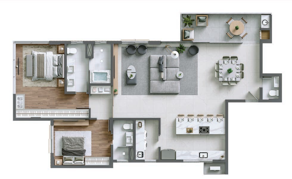 Apartamento, 3 quartos, 134 m² - Foto 49