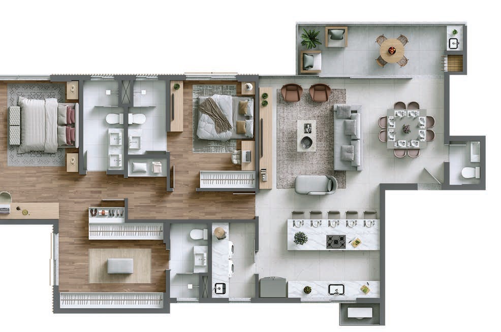 Apartamento, 3 quartos, 134 m² - Foto 51