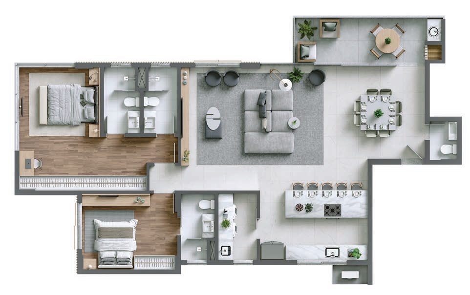 Apartamento, 3 quartos, 134 m² - Foto 53