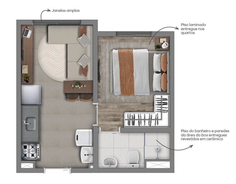 Apartamento, 1 quarto, 24 m² - Foto 18