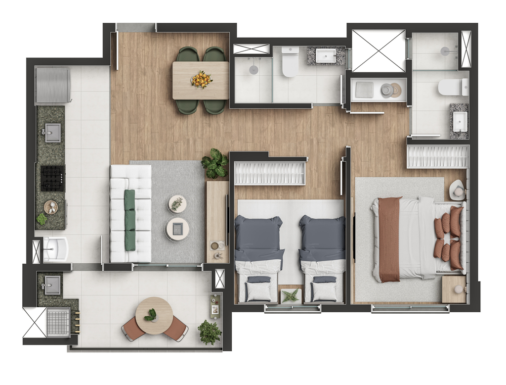 Apartamento à venda com 3 quartos, 66m² - Foto 26