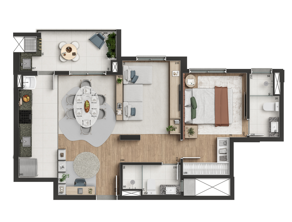 Apartamento à venda com 3 quartos, 66m² - Foto 29
