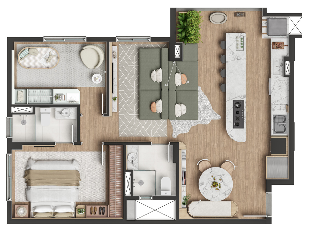 Apartamento à venda com 3 quartos, 66m² - Foto 31