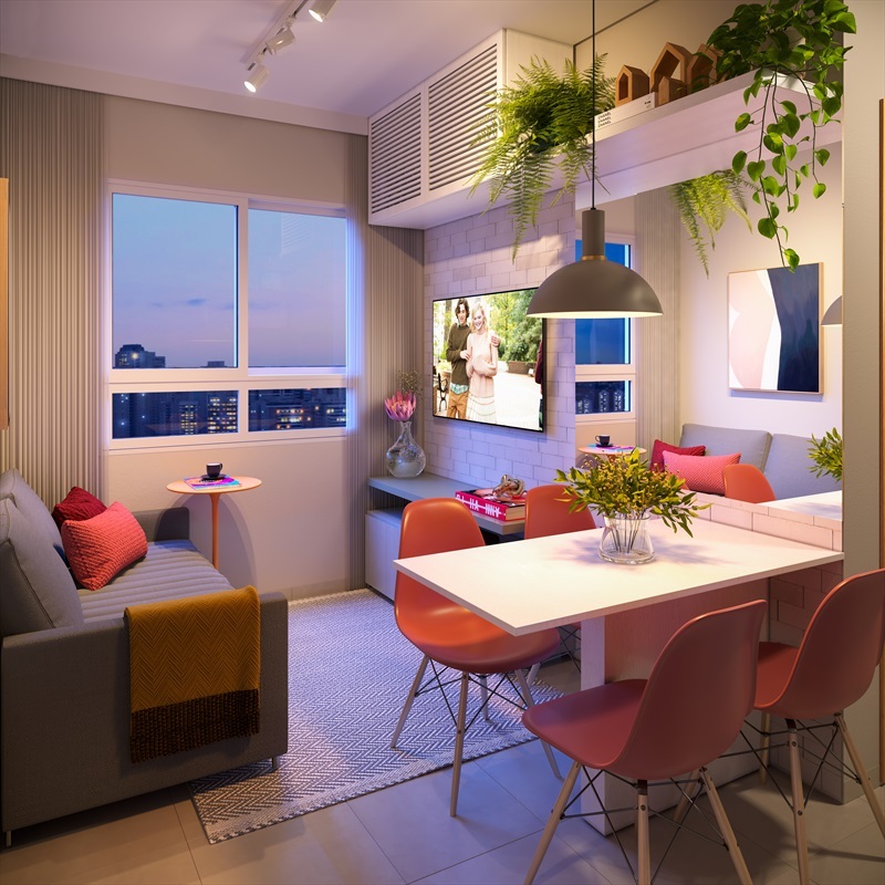 Apartamento à venda em São Paulo, Chácara Santo Antônio (Zona Sul), com 1 quarto, 27,38m² - Chaves Imob