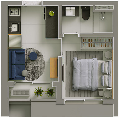 Apartamento à venda com 1 quarto, 40m² - Foto 25