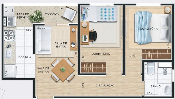 Apartamento, 1 quarto, 42 m² - Foto 18
