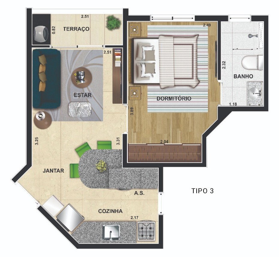 Apartamento, 2 quartos, 42 m² - Foto 15