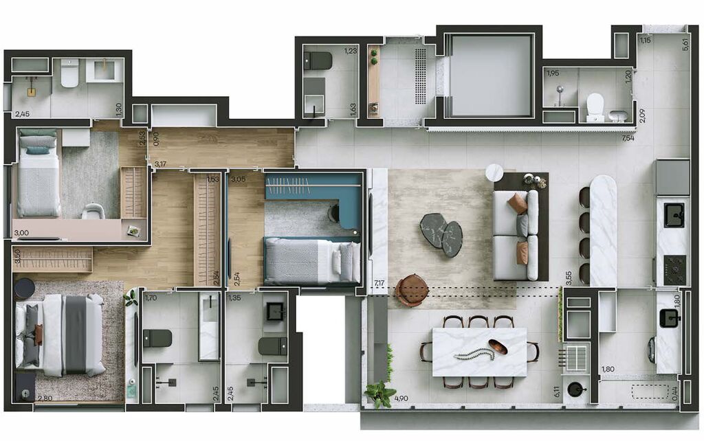 Apartamento, 3 quartos, 143 m² - Foto 23