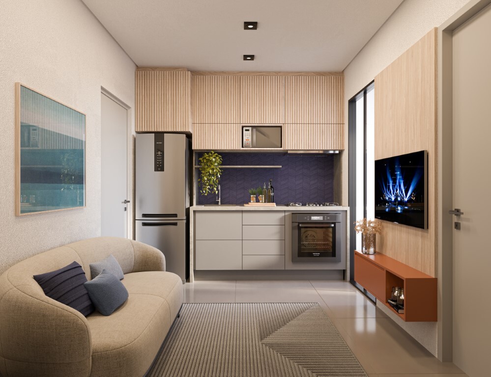 Apartamento Garden à venda em São Paulo, Tatuapé, com 1 quarto, 27,69m² - Renaldo Moura