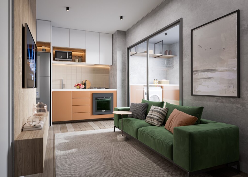 Apartamento Garden à venda em São Paulo, Tatuapé, com 1 quarto, 27,69m² - Renaldo Moura