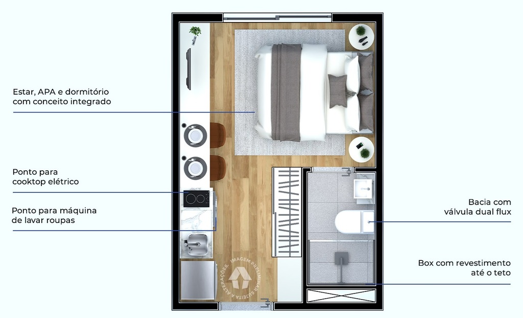 Apartamento, 1 quarto, 28 m² - Foto 34