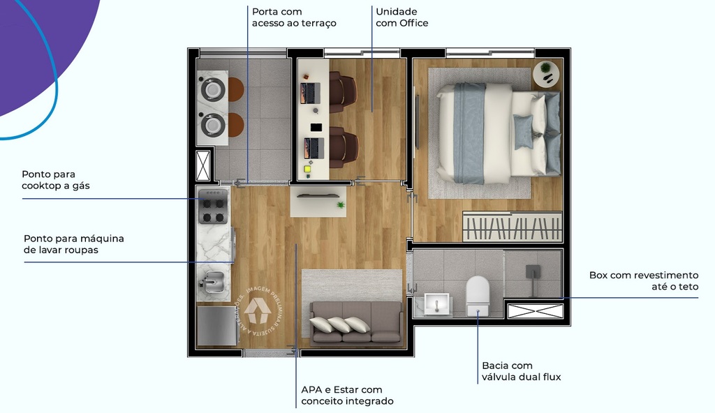 Apartamento, 1 quarto, 28 m² - Foto 35