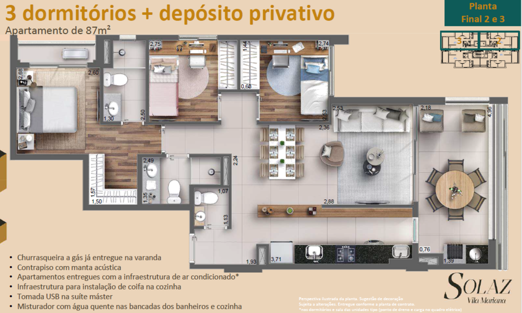 Apartamento, 3 quartos, 87 m² - Foto 10