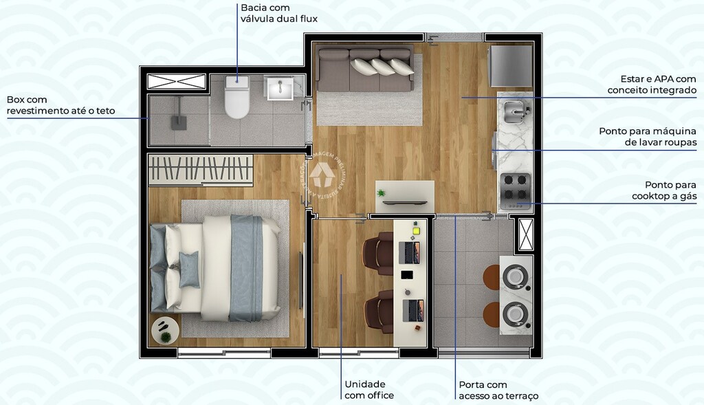 Apartamento à venda com 1 quarto, 24m² - Foto 35