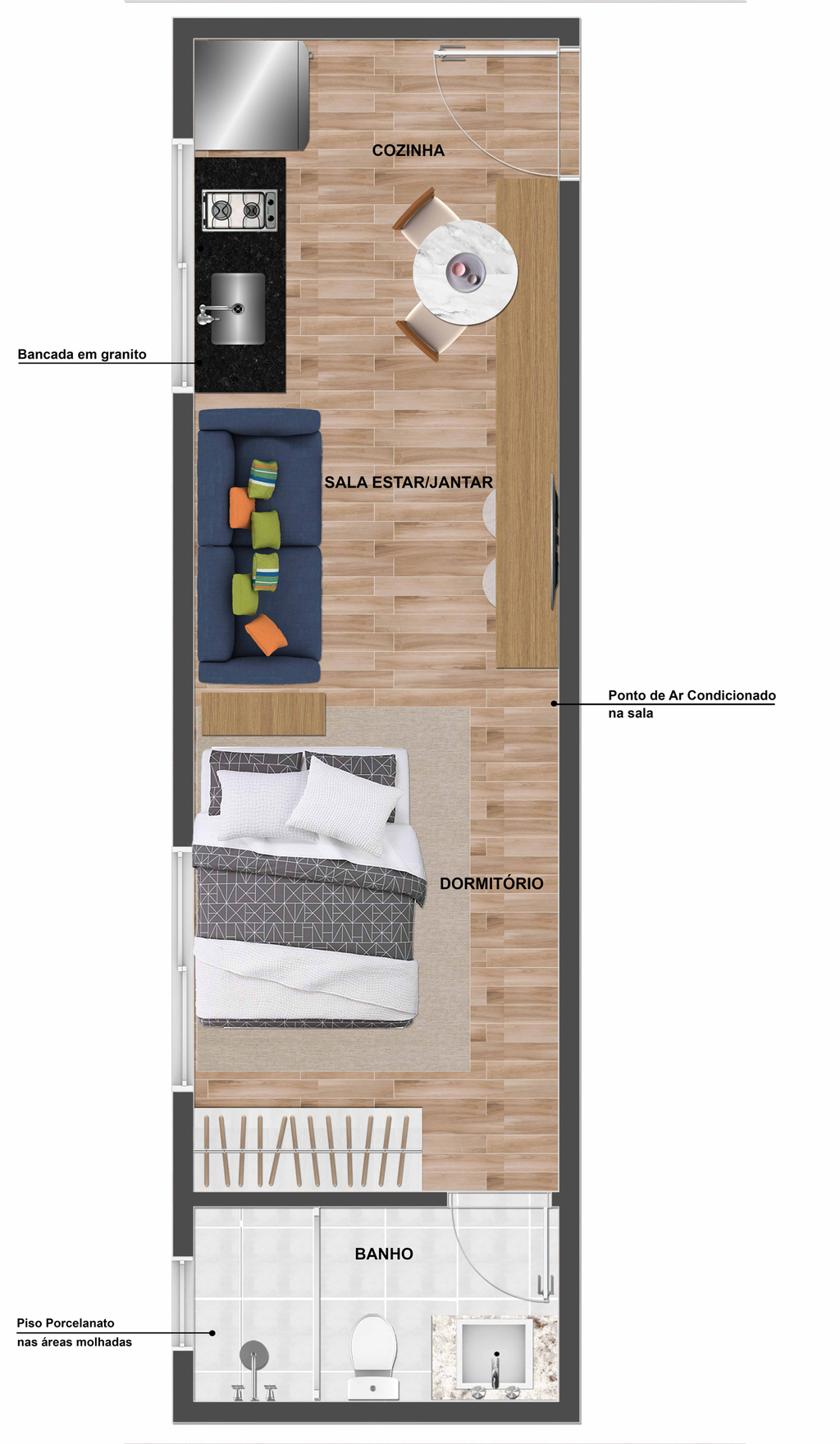 Apartamento à venda com 1 quarto, 24m² - Foto 26