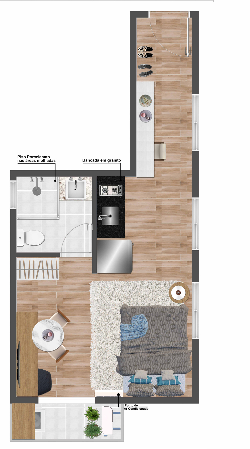 Apartamento à venda com 1 quarto, 24m² - Foto 27